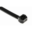 HellermannTyton Cable Tie Non-Releasable 385 mm x 7.6 mm Black Polyamide 66 118-00066 T120ROS-PA66HS-BK