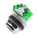 Schneider Electric Harmony 9001K Series Push Button Switch, Spring Return, Panel Mount, 30 mm Cutout, SPST, Black 9001KR1UH5