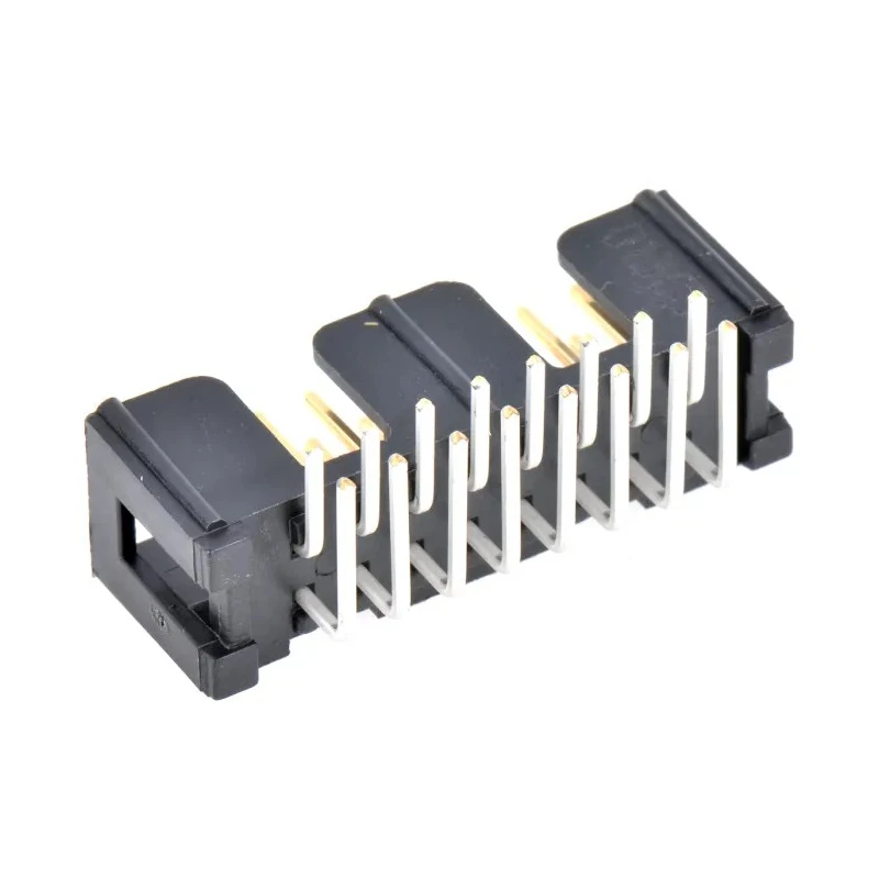 3M 2500 Series Right Angle Through Hole PCB Header 16 Contacts 2.54 mm Pitch Shrouded N2516-5002RB