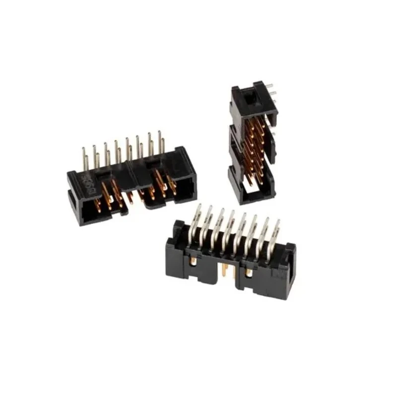 3M 2500 Series Right Angle Through Hole PCB Header 16 Contacts 2.54 mm Pitch Shrouded N2516-5002RB