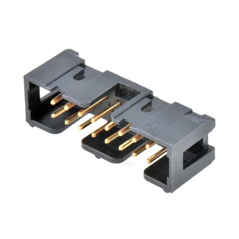3M 2500 Series Right Angle Through Hole PCB Header 16 Contacts 2.54 mm Pitch Shrouded N2516-5002RB
