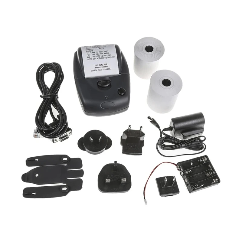 Able Systems Portable Thermal Printer RS232 Interface 384 dpi 50mm/s AP1310BTKIT1