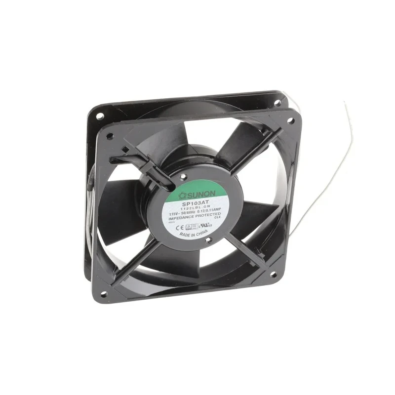 Sunon SP Series AC Ball Bearing Axial Fan 115V AC, 11.5W, 110mA, 92 m³/h Airflow, 120 x 120 x 25 mm SP103AT/1122LBL.GN
