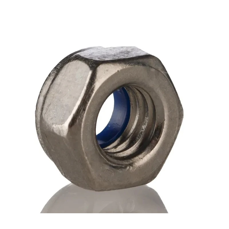 RS PRO Bright Zinc Steel Locknut Nylon Insert M6 Width 10mm Height 8mm DIN 982 524-326