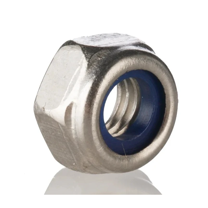 RS PRO Bright Zinc Steel Locknut Nylon Insert M6 Width 10mm Height 8mm DIN 982 524-326