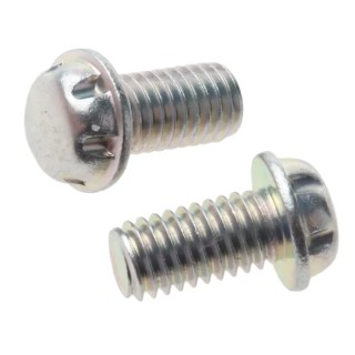 System Zero Zinc Plated Steel Flange Button Tamper Proof Security Screw M3 x 6 mm SZM0306-Z