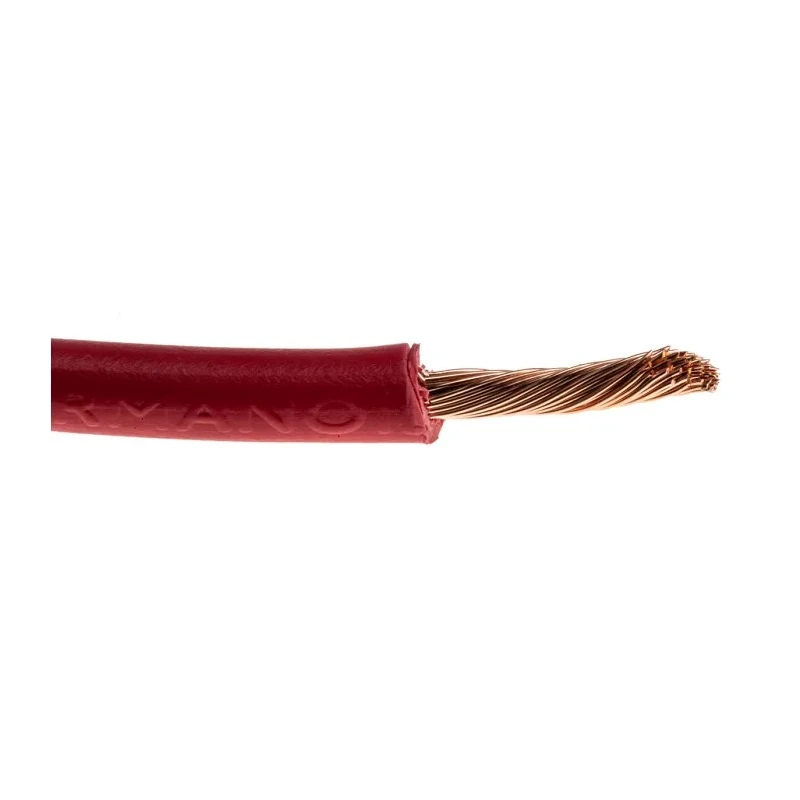 RS PRO 2491X Series Red 2.5 mm² 13 AWG Hook Up Wire with Annealed Copper Conductor, 100 m length, 750 V, PVC Jacket 544-1800