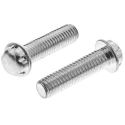 System Zero Zinc Plated Steel Flange Button Tamper Proof Security Screw M3 x 12 mm SZM0312-Z