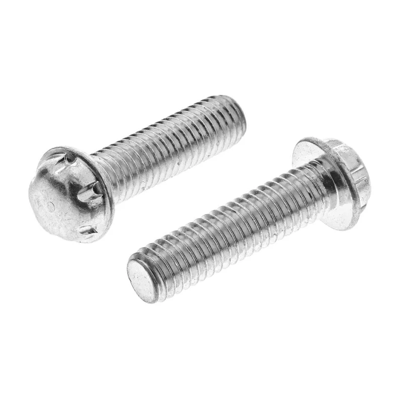 System Zero Zinc Plated Steel Flange Button Tamper Proof Security Screw M3 x 12 mm SZM0312-Z
