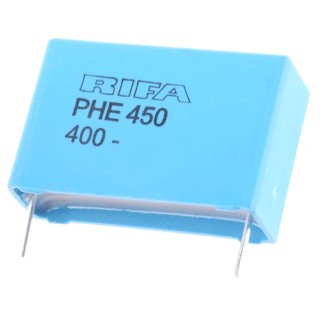 KEMET Film Capacitor, ±5% Tolerance, 470 nF, 400 V dc, 180 V ac, Through Hole Radial Lead PHE450