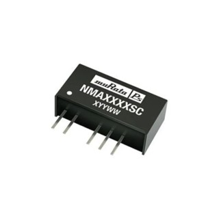 Murata Power Solutions NMA SIP7 Through Hole DC/DC Converter, Dual Output 5 V, -5 V DC, 100 mA, 1 W, 10.8-13.2 V NMA1205SC