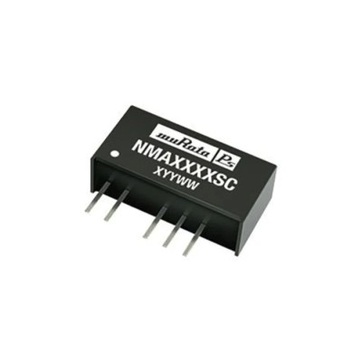 Murata Power Solutions NMA SIP7 Through Hole DC/DC Converter, Dual Output 5 V, -5 V DC, 100 mA, 1 W, 10.8-13.2 V NMA1205SC
