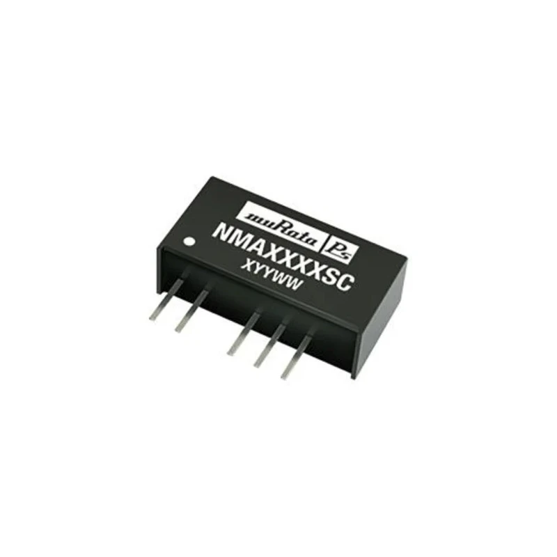 Murata Power Solutions NMA SIP7 Through Hole DC/DC Converter, Dual Output 5 V, -5 V DC, 100 mA, 1 W, 10.8-13.2 V NMA1205SC