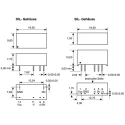 Murata Power Solutions DC/DC Converter Dual Output 15 V dc, -15 V dc, 2W, 67mA Output Current, 4.5-5.5 V dc Input NMH0515DC