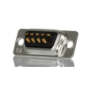 RS PRO 9 Way Straight 2.77 mm Pitch Panel Mount D-Sub Connector with 3.05 mm Through Hole Female 544-3755