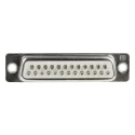 RS PRO 25 Way Straight 2.77 mm Pitch Panel Mount D-Sub Connector with 3.05 mm Through Hole Female 544-3828
