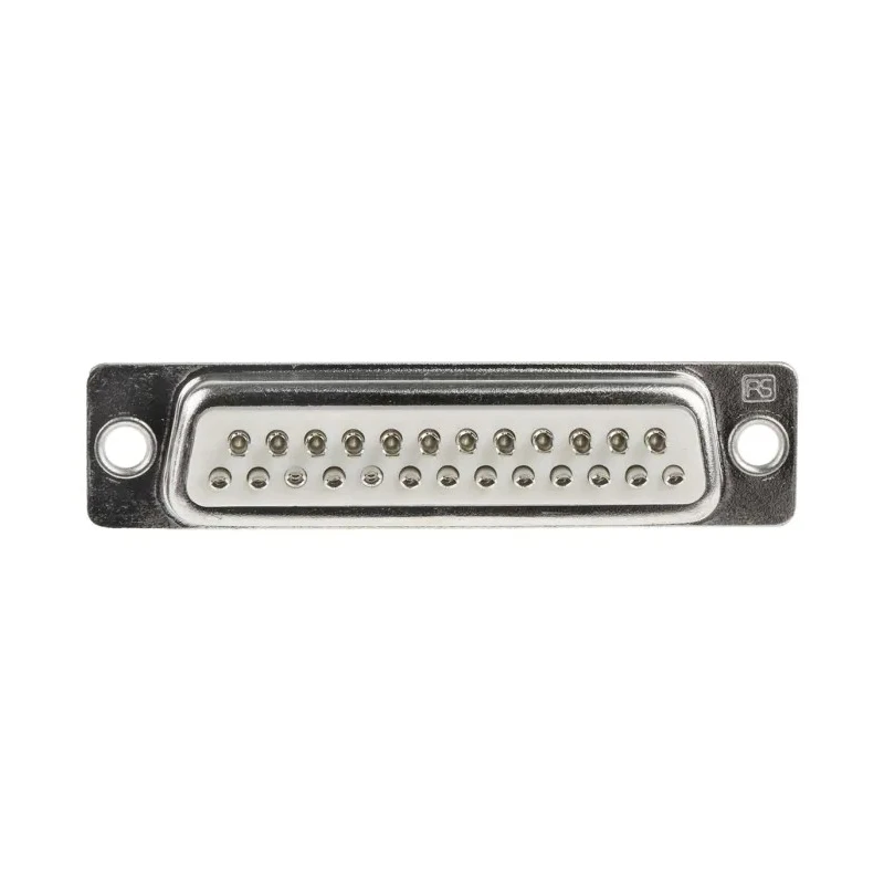 RS PRO 25 Way Straight 2.77 mm Pitch Panel Mount D-Sub Connector with 3.05 mm Through Hole Female 544-3828