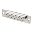 RS PRO 25 Way Straight 2.77 mm Pitch Panel Mount D-Sub Connector with 3.05 mm Through Hole Female 544-3828