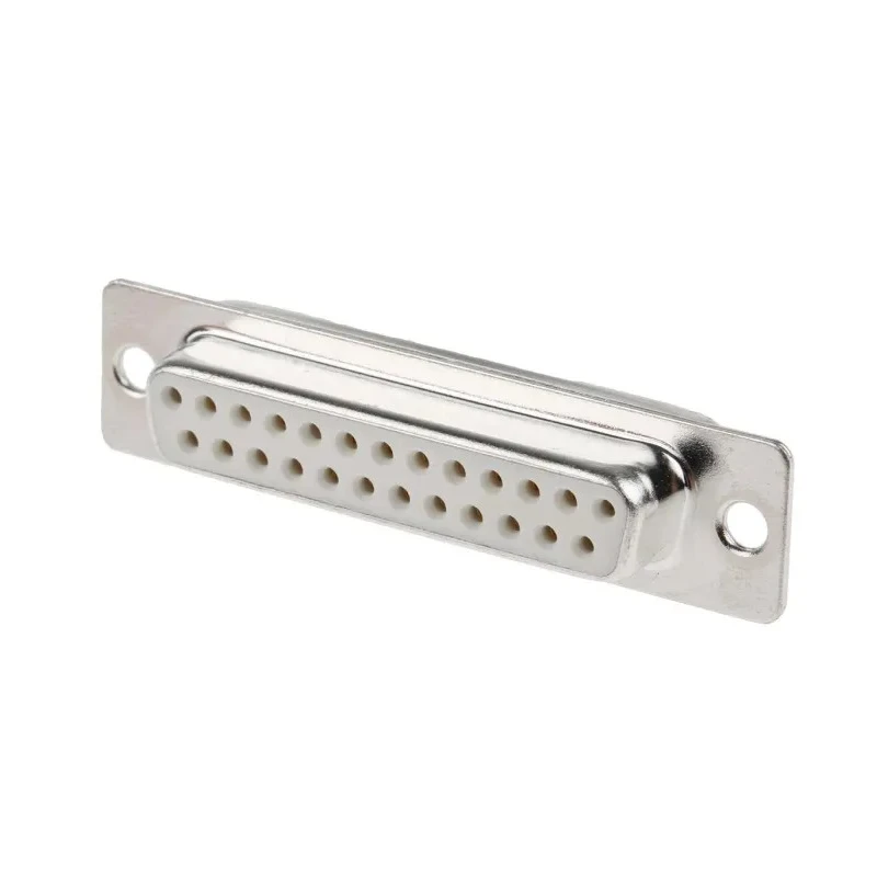 RS PRO 25 Way Straight 2.77 mm Pitch Panel Mount D-Sub Connector with 3.05 mm Through Hole Female 544-3828