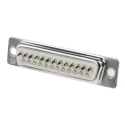 RS PRO 25 Way Straight 2.77 mm Pitch Panel Mount D-Sub Connector with 3.05 mm Through Hole Female 544-3828