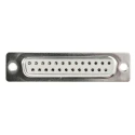 RS PRO 25 Way Straight 2.77 mm Pitch Panel Mount D-Sub Connector with 3.05 mm Through Hole Female 544-3828