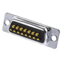 RS PRO 15 Way Straight 2.77 mm Pitch Panel Mount D-Sub Connector with 3.05 mm Through Hole Female 544-3799