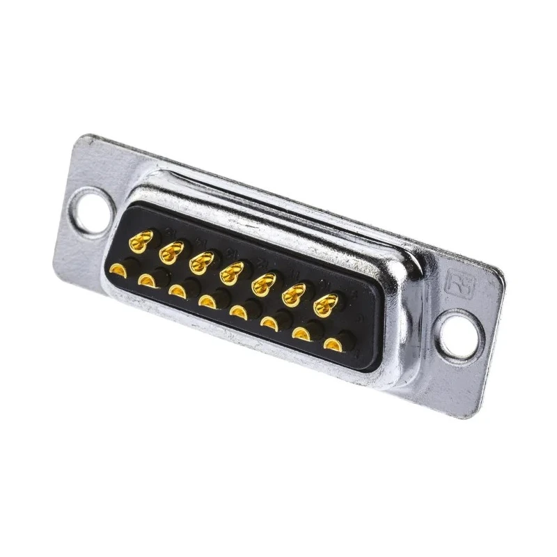 RS PRO 15 Way Straight 2.77 mm Pitch Panel Mount D-Sub Connector with 3.05 mm Through Hole Female 544-3799