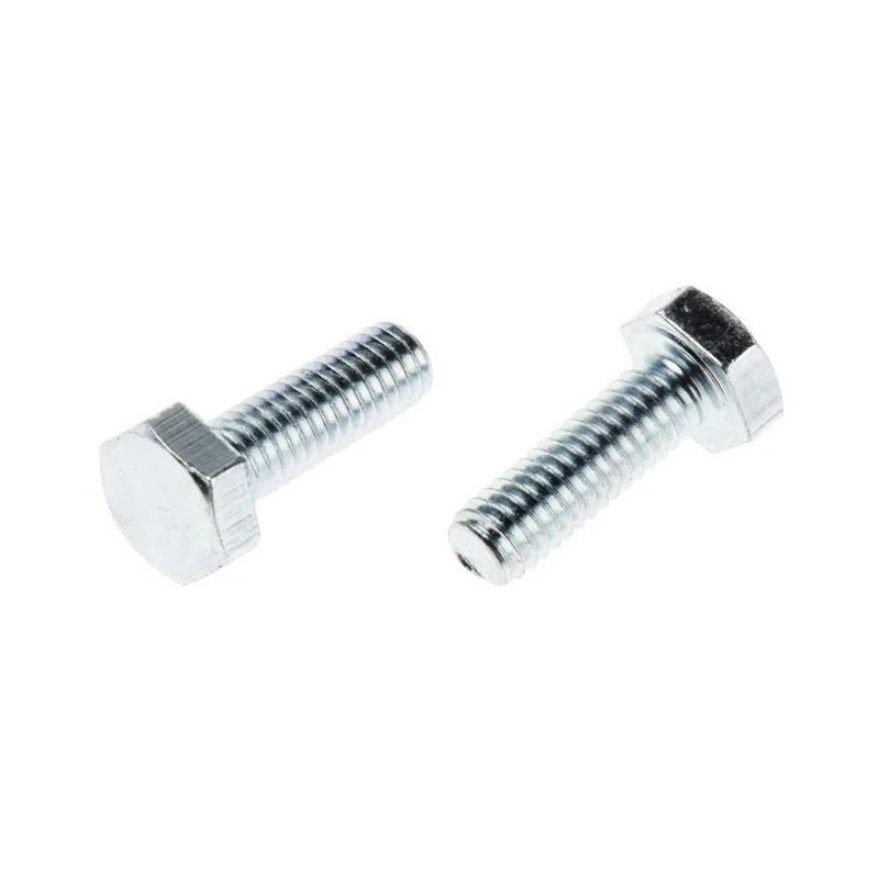 RS PRO Bright Zinc Steel Hex Bolt M4 x 12 mm Grade 8.8 DIN 933 525-795