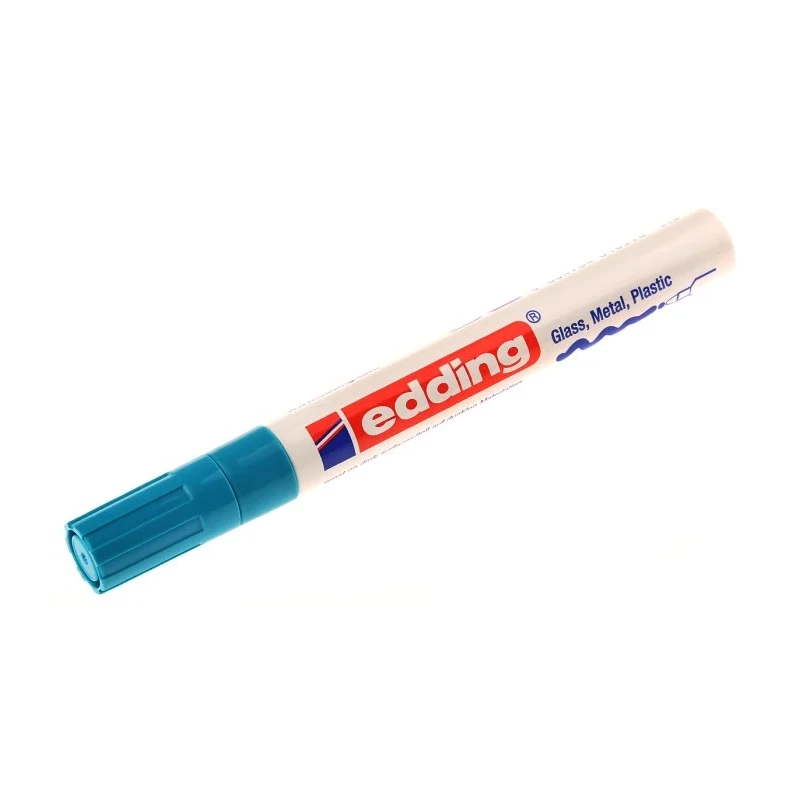 Edding Blue 4 mm Paint Marker Pen for Plastic, Glass, Metal, Wood 750-010