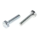 RS PRO Bright Zinc Steel Hex Bolt M4 x 16 mm Grade 8.8 Threaded Fastener DIN 933 525-802
