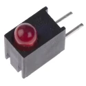 Dialight Red Right Angle PCB LED Indicator 5 mm (T-1 3/4), Single Colour, 1 LED, 2 V, 30 mA Maximum Forward Current 551-0407F