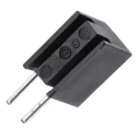 Dialight Red Right Angle PCB LED Indicator 5 mm (T-1 3/4), Single Colour, 1 LED, 2 V, 30 mA Maximum Forward Current 551-0407F