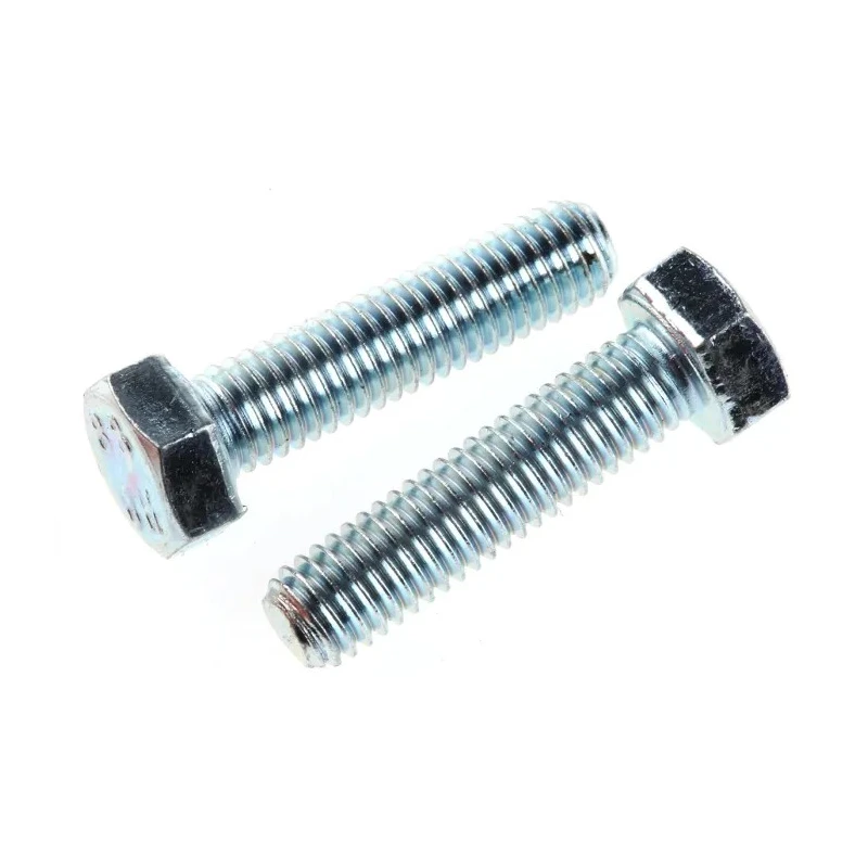 RS PRO Bright Zinc Steel Hex Bolt M5 x 20 mm Grade 8.8 Steel DIN 933 525-846