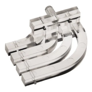 Dialight PCB 4-Way Right Angle Rigid LED Light Pipe Clear 3.1 mm 515-1023F