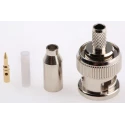 RS PRO Coaxial Connector Cable Male BNC, 50 Ω, Straight Body Crimp, Nickel Plated, Gold Contacts, 4 GHz Frequency 546-3737