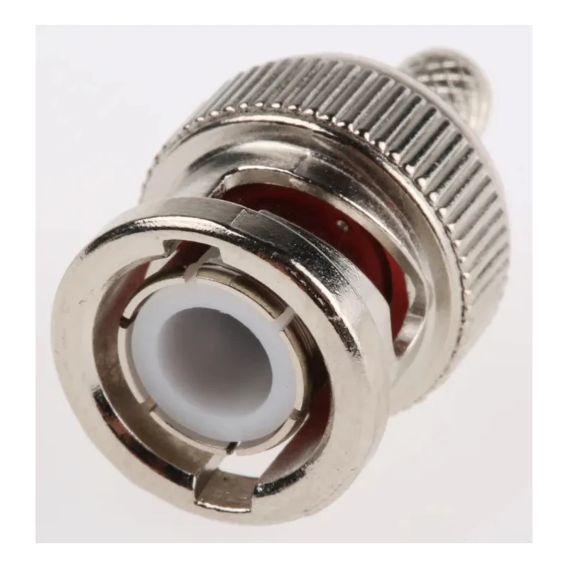 RS PRO Coaxial Connector Cable Male BNC, 50 Ω, Straight Body Crimp, Nickel Plated, Gold Contacts, 4 GHz Frequency 546-3737