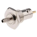 RS PRO Coaxial Connector Panel Mount Female BNC, 50 Ω, Straight Body Crimp 546-3917