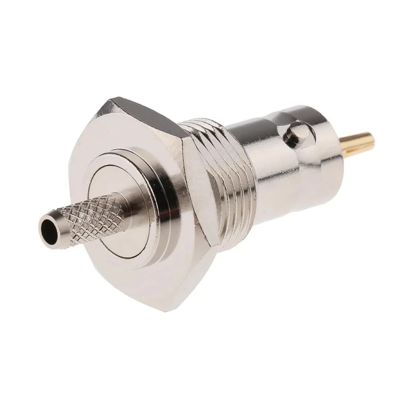 RS PRO Coaxial Connector Panel Mount Female BNC, 50 Ω, Straight Body Crimp 546-3917