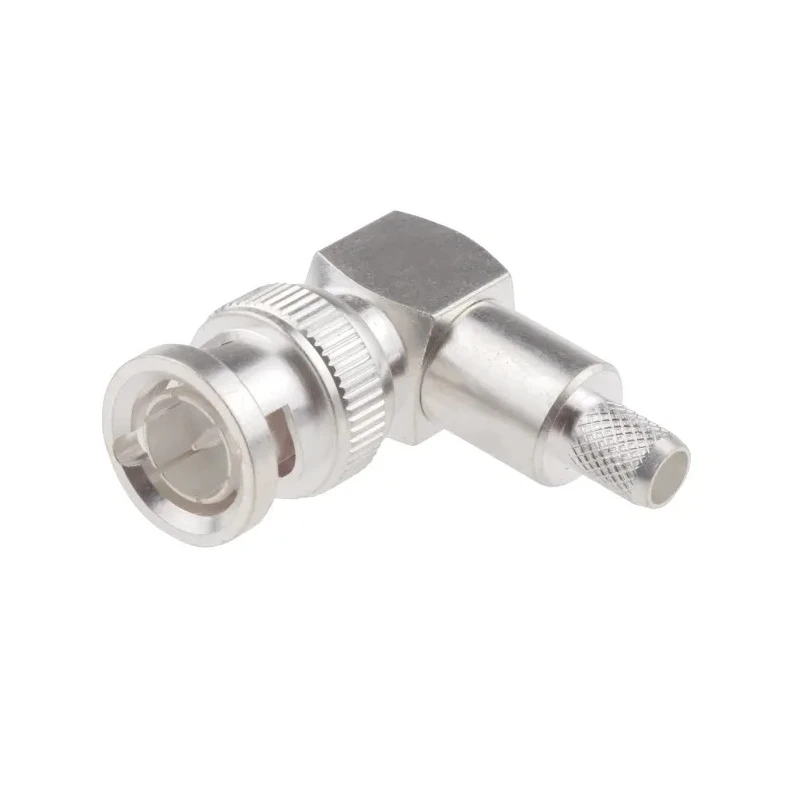 RS PRO Coaxial Connector Cable Male BNC 50 Ω Right Angle Body Crimp 546-4156