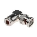 RS PRO Coaxial Connector Cable Male BNC 50 Ω Right Angle Body Clamp 546-4364