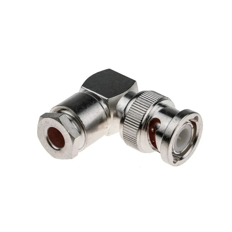 RS PRO Coaxial Connector Cable Male BNC 50 Ω Right Angle Body Clamp 546-4364