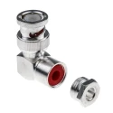 RS PRO Coaxial Connector Cable Male BNC 50 Ω Right Angle Body Clamp 546-4364