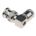 RS PRO Coaxial Connector Cable Male BNC 50 Ω Right Angle Body Clamp 546-4364