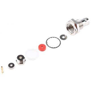 RS PRO Coaxial Connector Panel Mount Female BNC 75 Ω Straight Body Clamp 546-3973