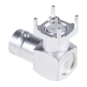 RS PRO Coaxial Connector PCB Female BNC, 50 Ω, Right Angle Body Through Hole 546-4516