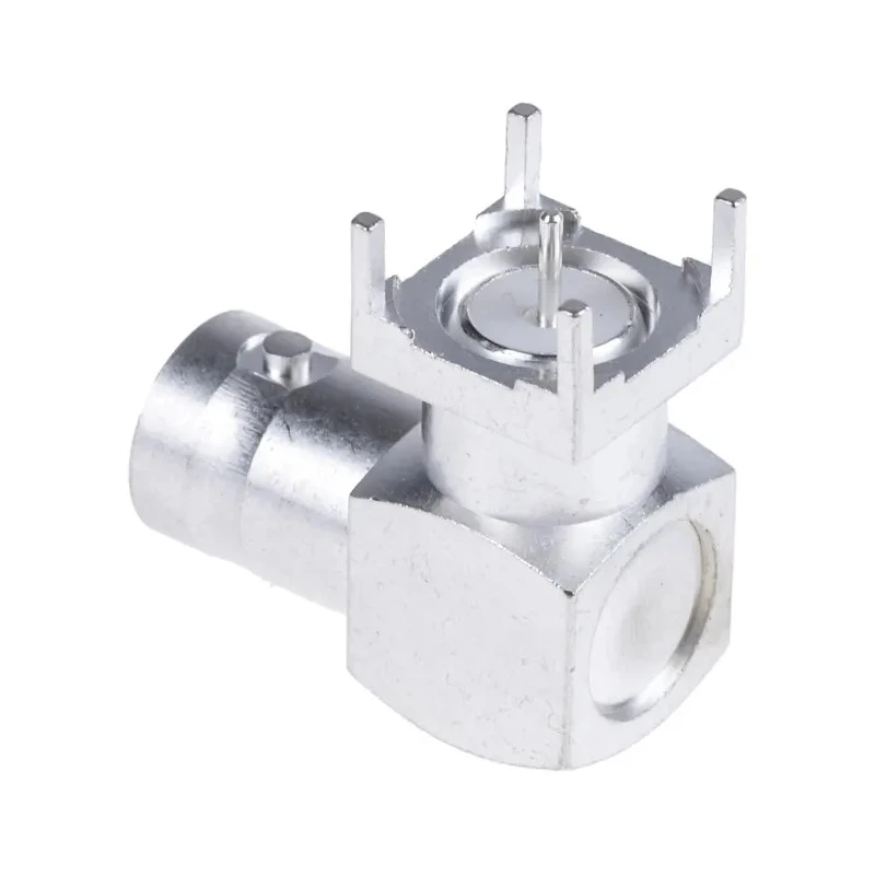 RS PRO Coaxial Connector PCB Female BNC, 50 Ω, Right Angle Body Through Hole 546-4516