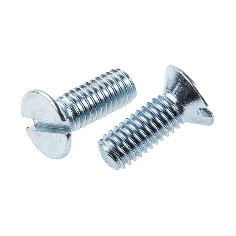 RS PRO Slot Countersunk Steel Machine Screw M6 16 mm Bright Zinc Finish 546-1589