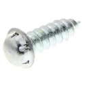System Zero Zinc Plated Steel Flange Button Tamper Proof Security Screw 8 x 12 mm SZS08D-Z