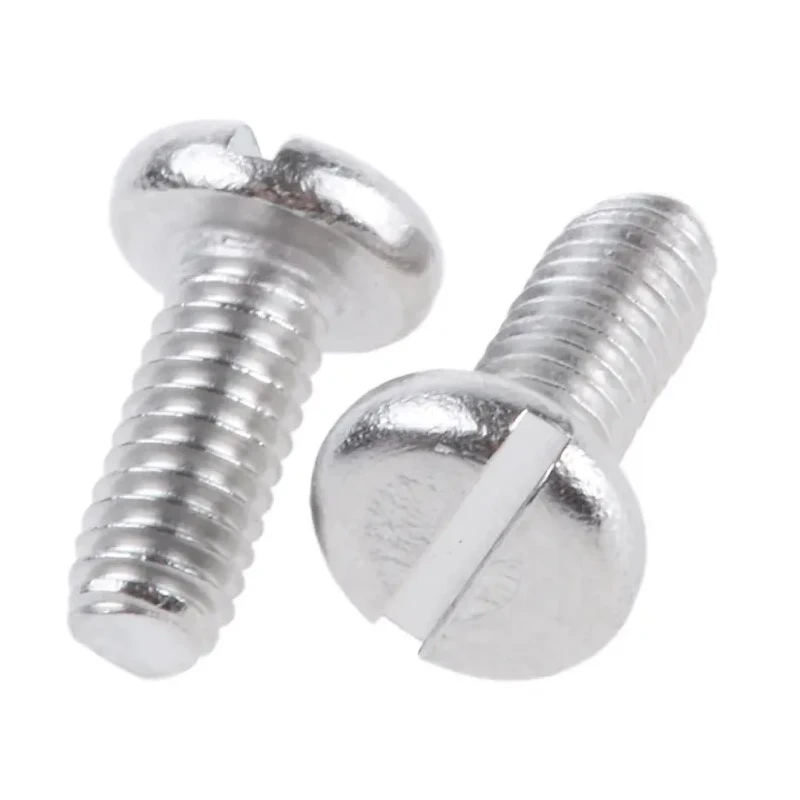 RS PRO Slot Pan Head Stainless Steel Machine Screw M2.5, 6 mm Length, Plain Finish, DIN 85 Standard 526-928