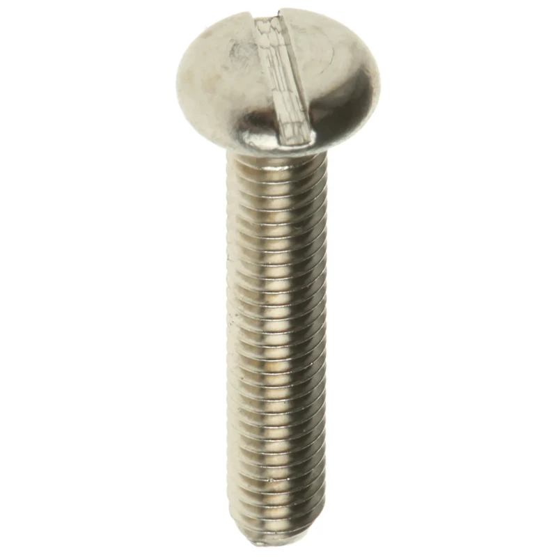 RS PRO Slot Pan Stainless Steel Machine Screw M3 Thread 16 mm Length A2 Grade 526-978